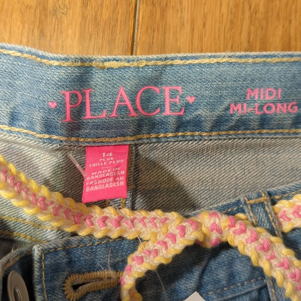 The Children's Place Midi Mi-Long Denim Shorts Savannah Wash …